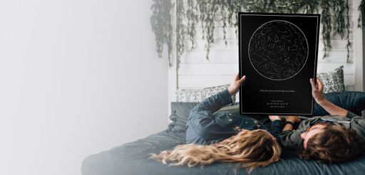 Custom Star Map By Date And Location Print, 1st Anniversary Gift For  Boyfriend, Wedding Anniversary Night Sky Gift For Couple - Best  Personalized Gifts For Everyone